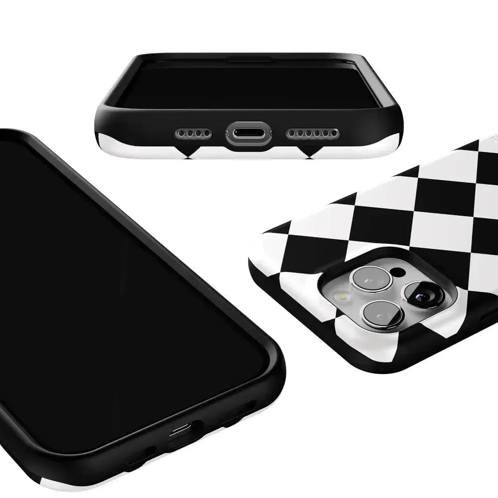 Premium Quality Black Checkerboard | High Contrast Design Case  Almost Sold Out!