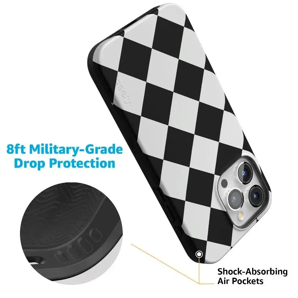 Premium Quality Black Checkerboard | High Contrast Design Case  Almost Sold Out!