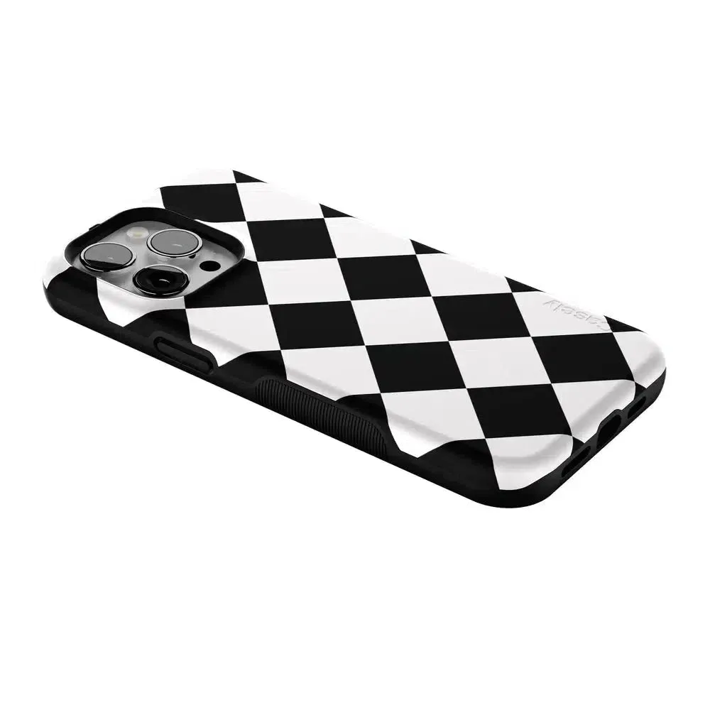 Premium Quality Black Checkerboard | High Contrast Design Case  Almost Sold Out!