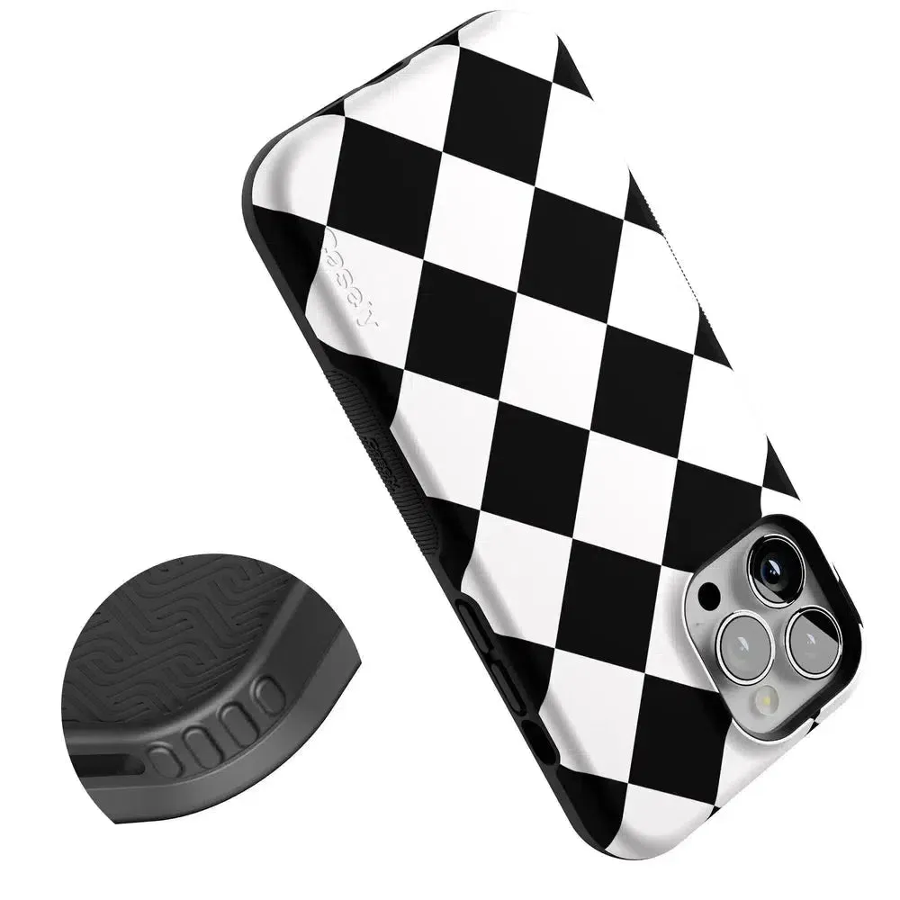 Premium Quality Black Checkerboard | High Contrast Design Case  Almost Sold Out!