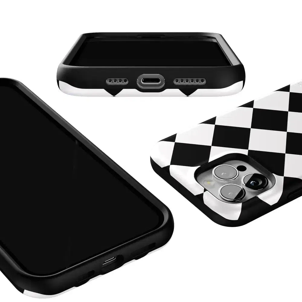 Premium Quality Black Checkerboard | High Contrast Design Case  Almost Sold Out!
