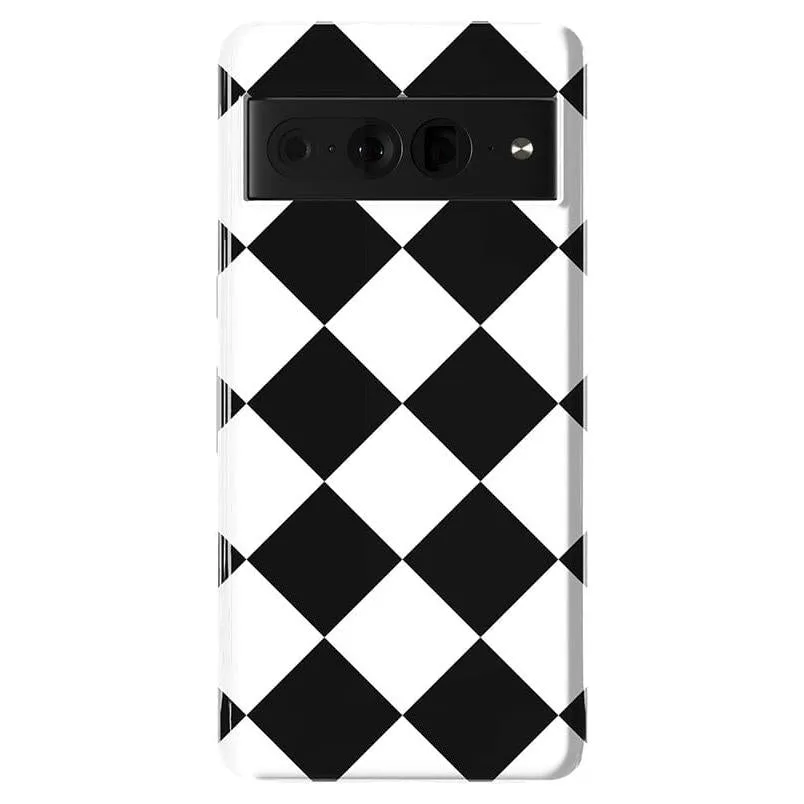 Premium Quality Black Checkerboard | High Contrast Design Case  Almost Sold Out!