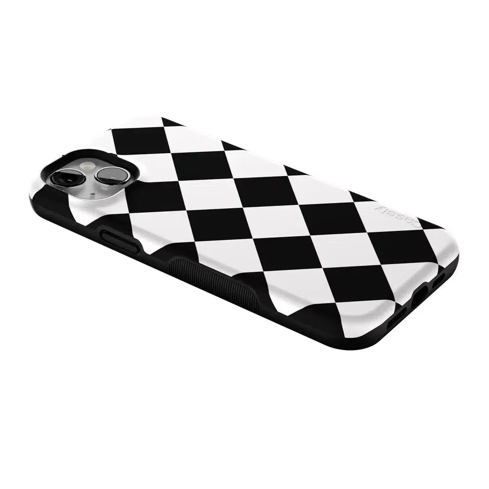 Premium Quality Black Checkerboard | High Contrast Design Case  Almost Sold Out!