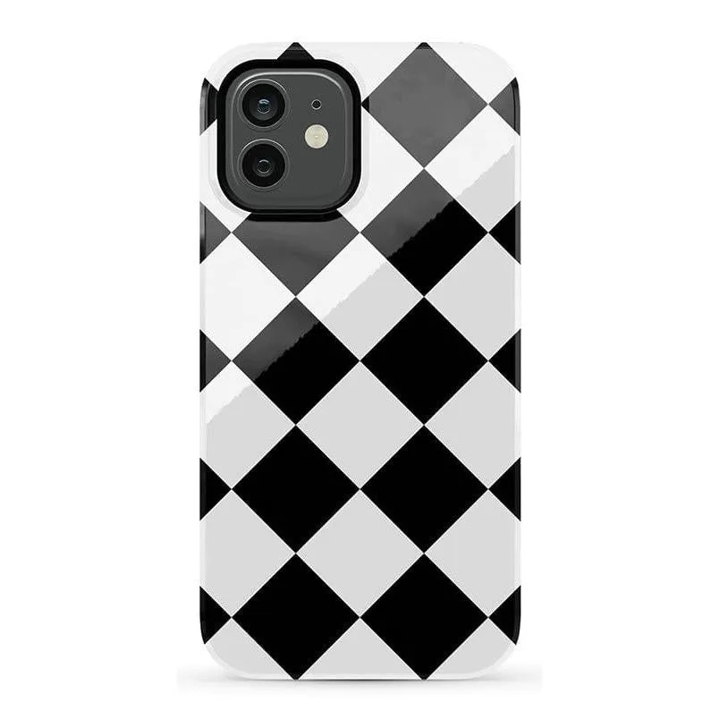 Premium Quality Black Checkerboard | High Contrast Design Case  Almost Sold Out!