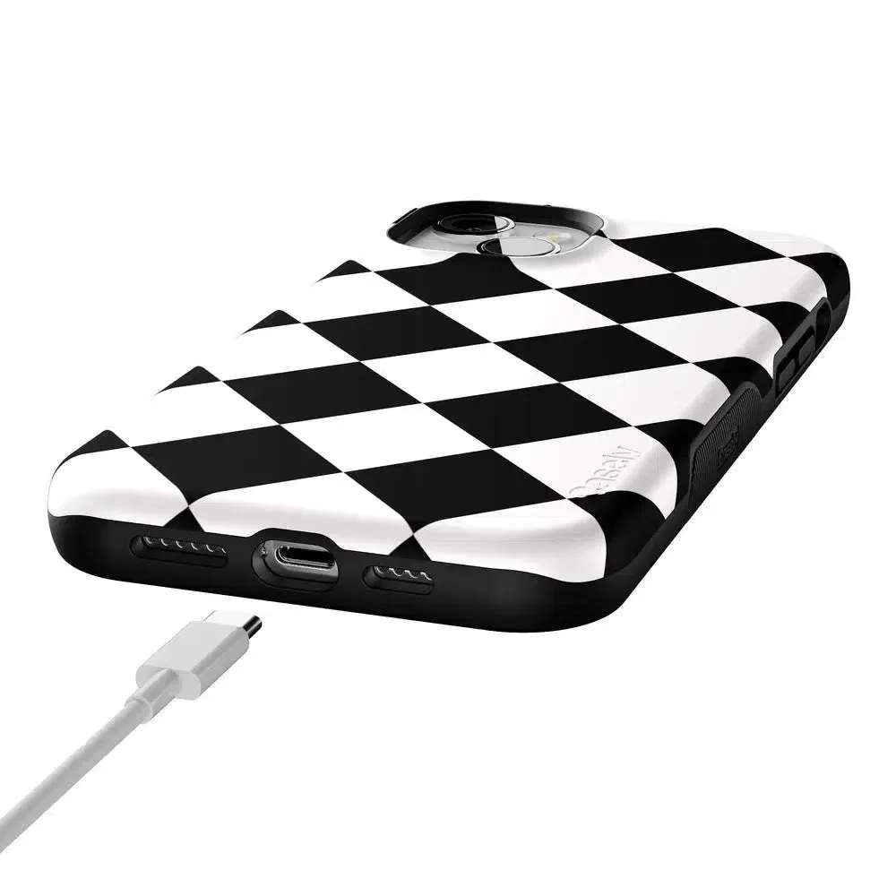 Premium Quality Black Checkerboard | High Contrast Design Case  Almost Sold Out!