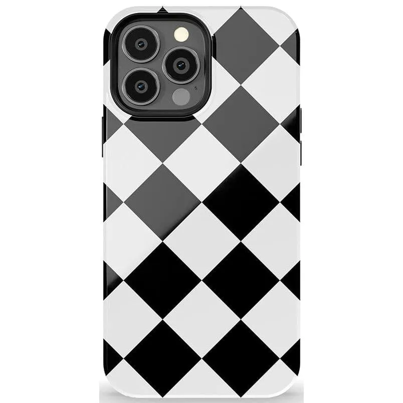 Premium Quality Black Checkerboard | High Contrast Design Case  Almost Sold Out!