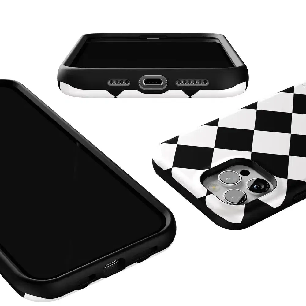 Premium Quality Black Checkerboard | High Contrast Design Case  Almost Sold Out!