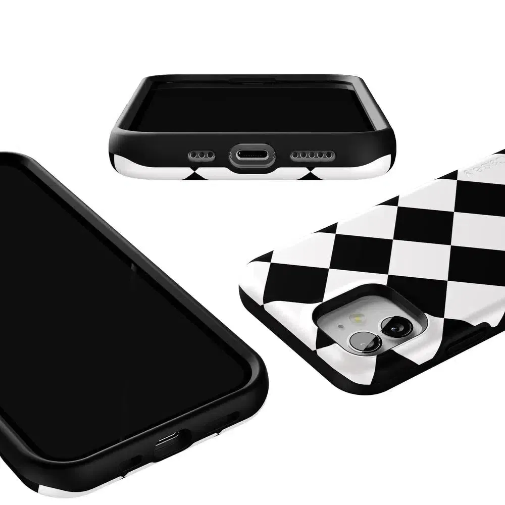 Premium Quality Black Checkerboard | High Contrast Design Case  Almost Sold Out!