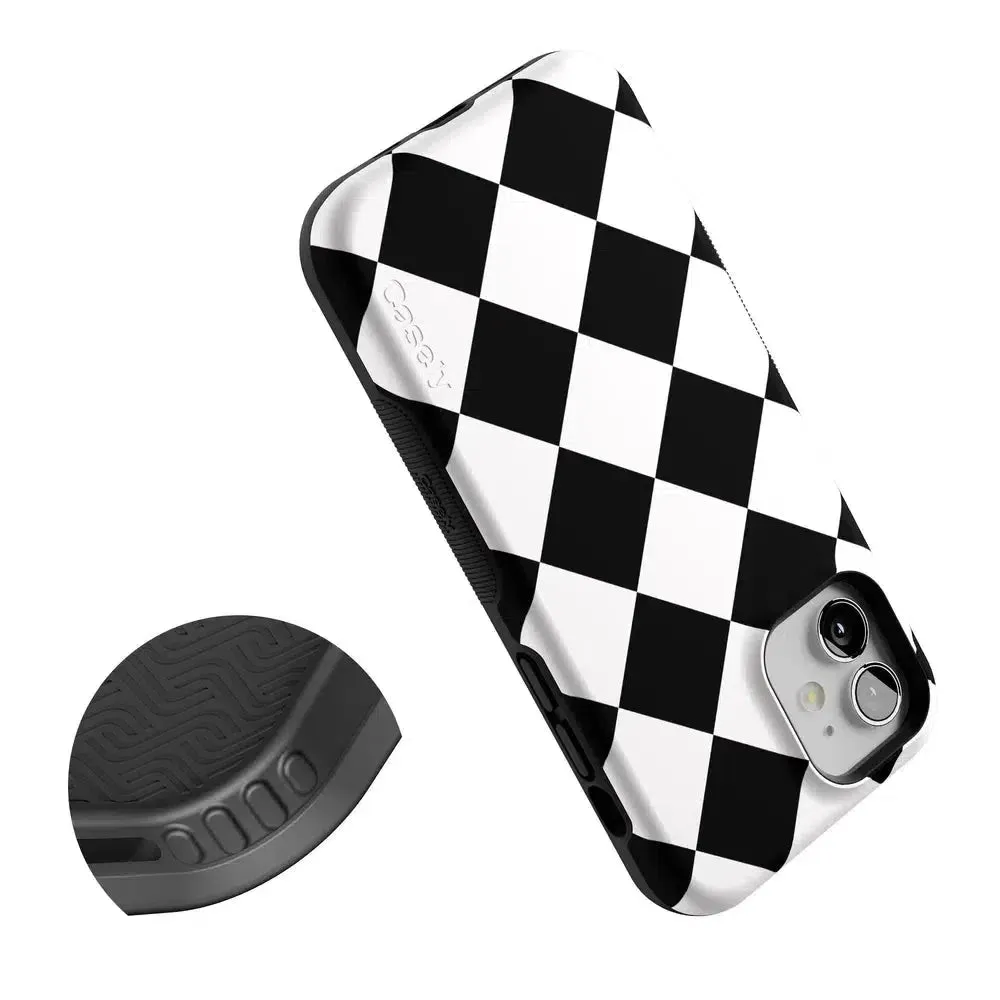 Premium Quality Black Checkerboard | High Contrast Design Case  Almost Sold Out!