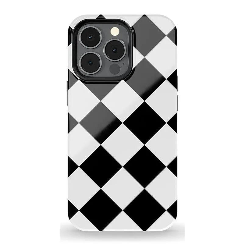 Premium Quality Black Checkerboard | High Contrast Design Case  Almost Sold Out!