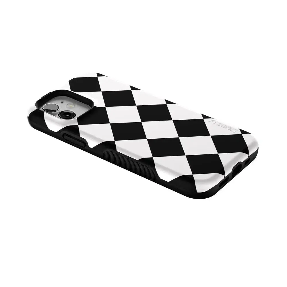 Premium Quality Black Checkerboard | High Contrast Design Case  Almost Sold Out!