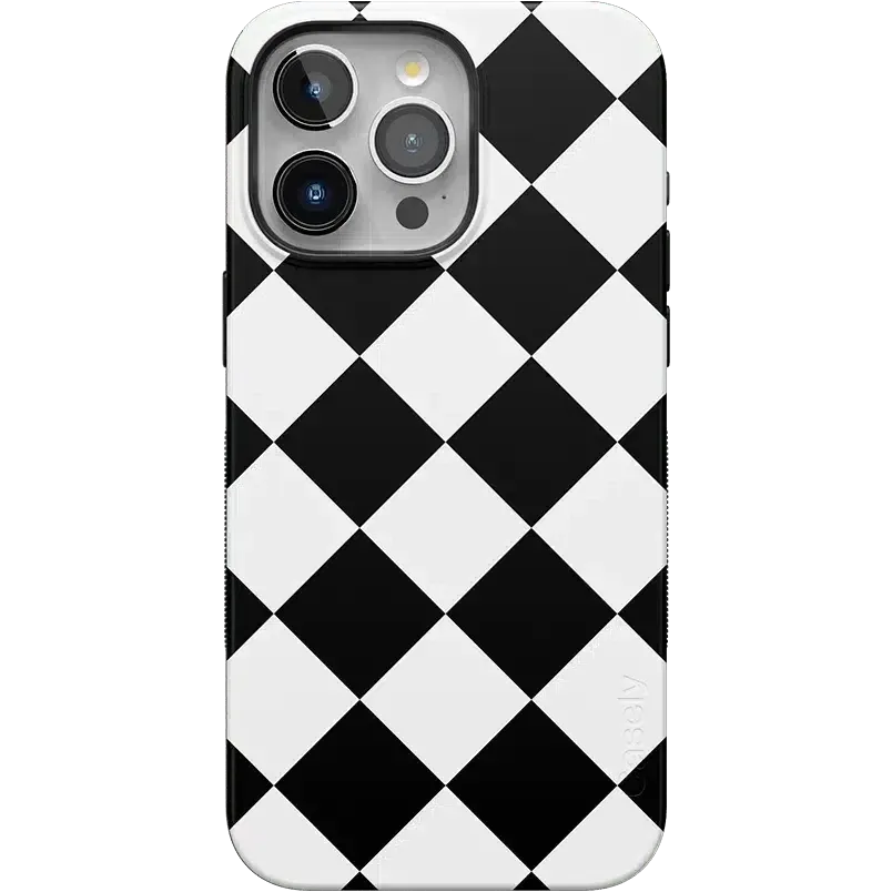 Premium Quality Black Checkerboard | High Contrast Design Case  Almost Sold Out!