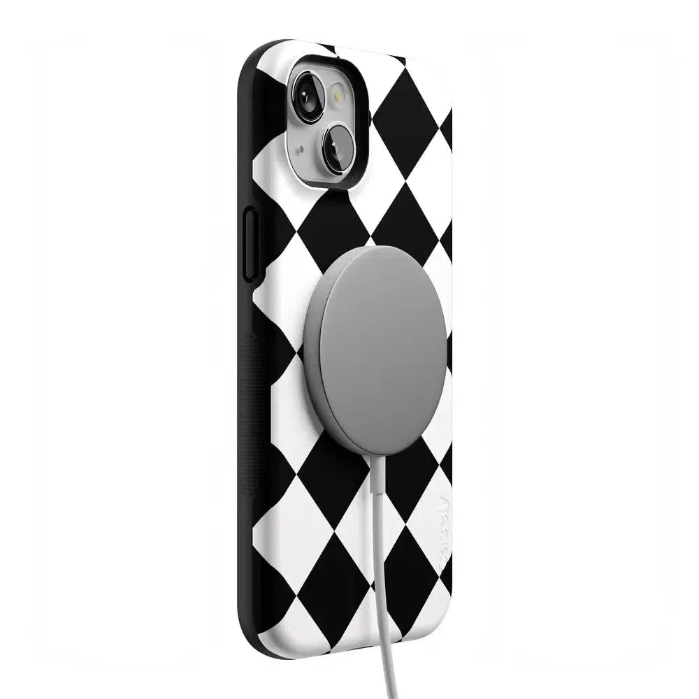 Premium Quality Black Checkerboard | High Contrast Design Case  Almost Sold Out!