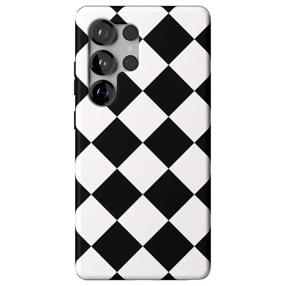 Premium Quality Black Checkerboard | High Contrast Design Case  Almost Sold Out!