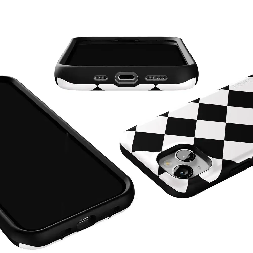 Premium Quality Black Checkerboard | High Contrast Design Case  Almost Sold Out!