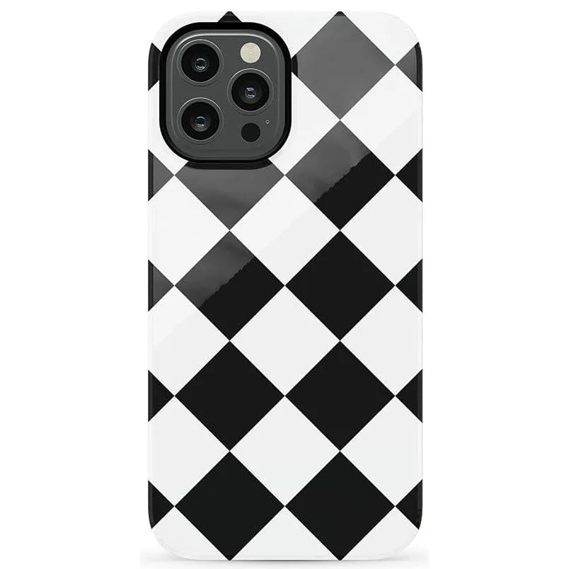 Premium Quality Black Checkerboard | High Contrast Design Case  Almost Sold Out!