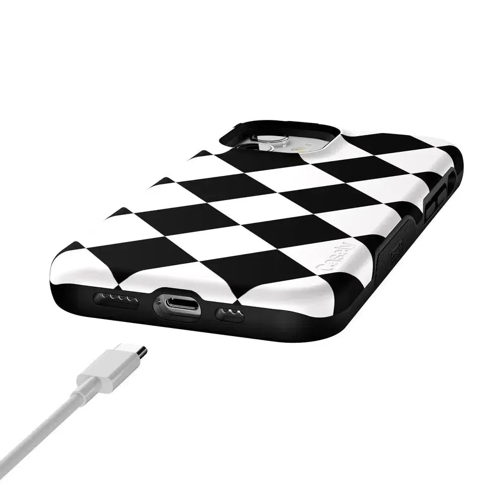 Premium Quality Black Checkerboard | High Contrast Design Case  Almost Sold Out!