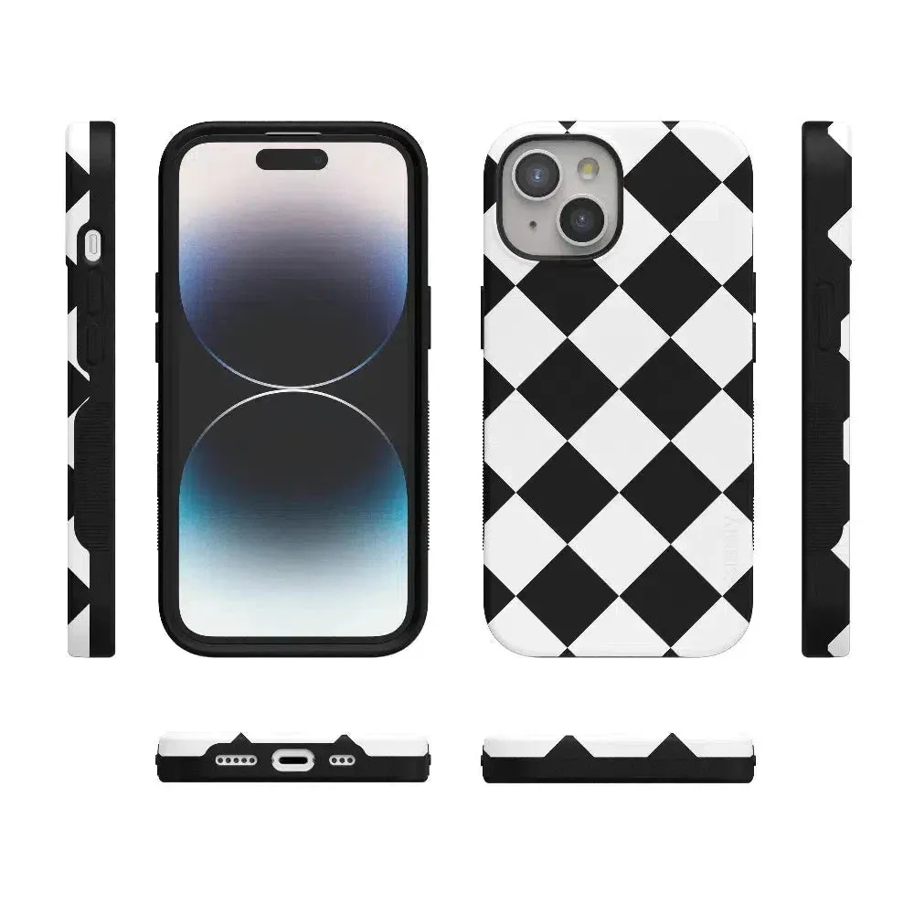 Premium Quality Black Checkerboard | High Contrast Design Case  Almost Sold Out!