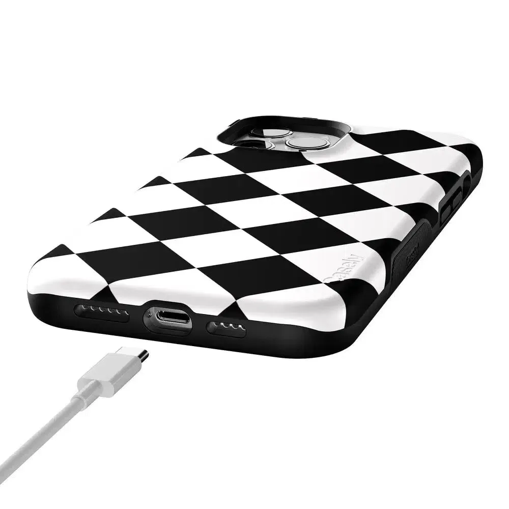 Premium Quality Black Checkerboard | High Contrast Design Case  Almost Sold Out!