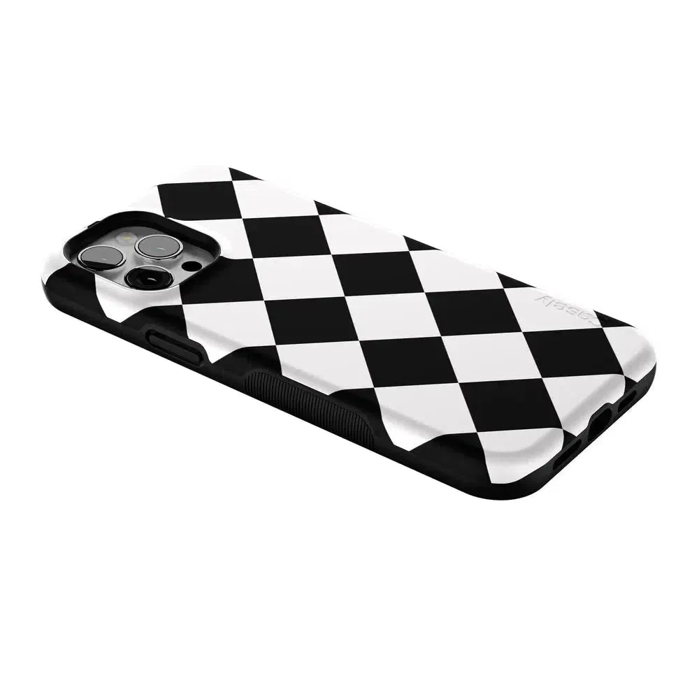 Premium Quality Black Checkerboard | High Contrast Design Case  Almost Sold Out!