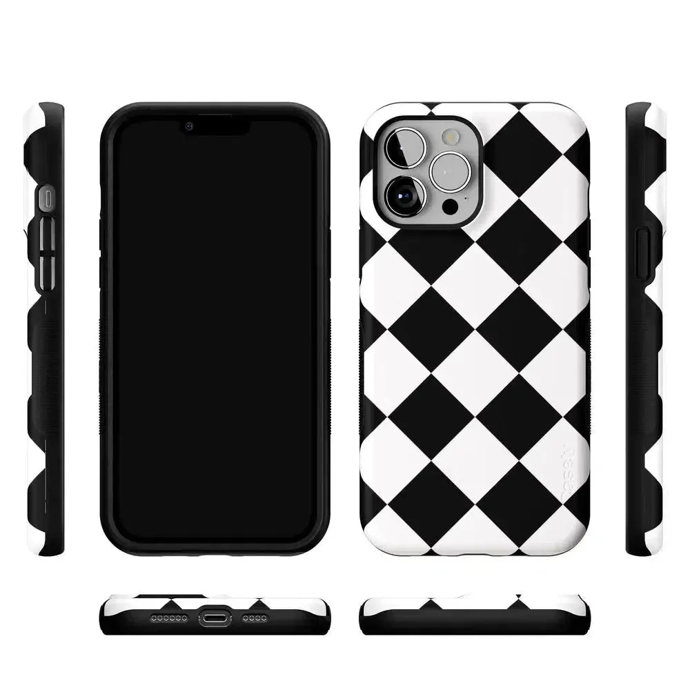 Premium Quality Black Checkerboard | High Contrast Design Case  Almost Sold Out!