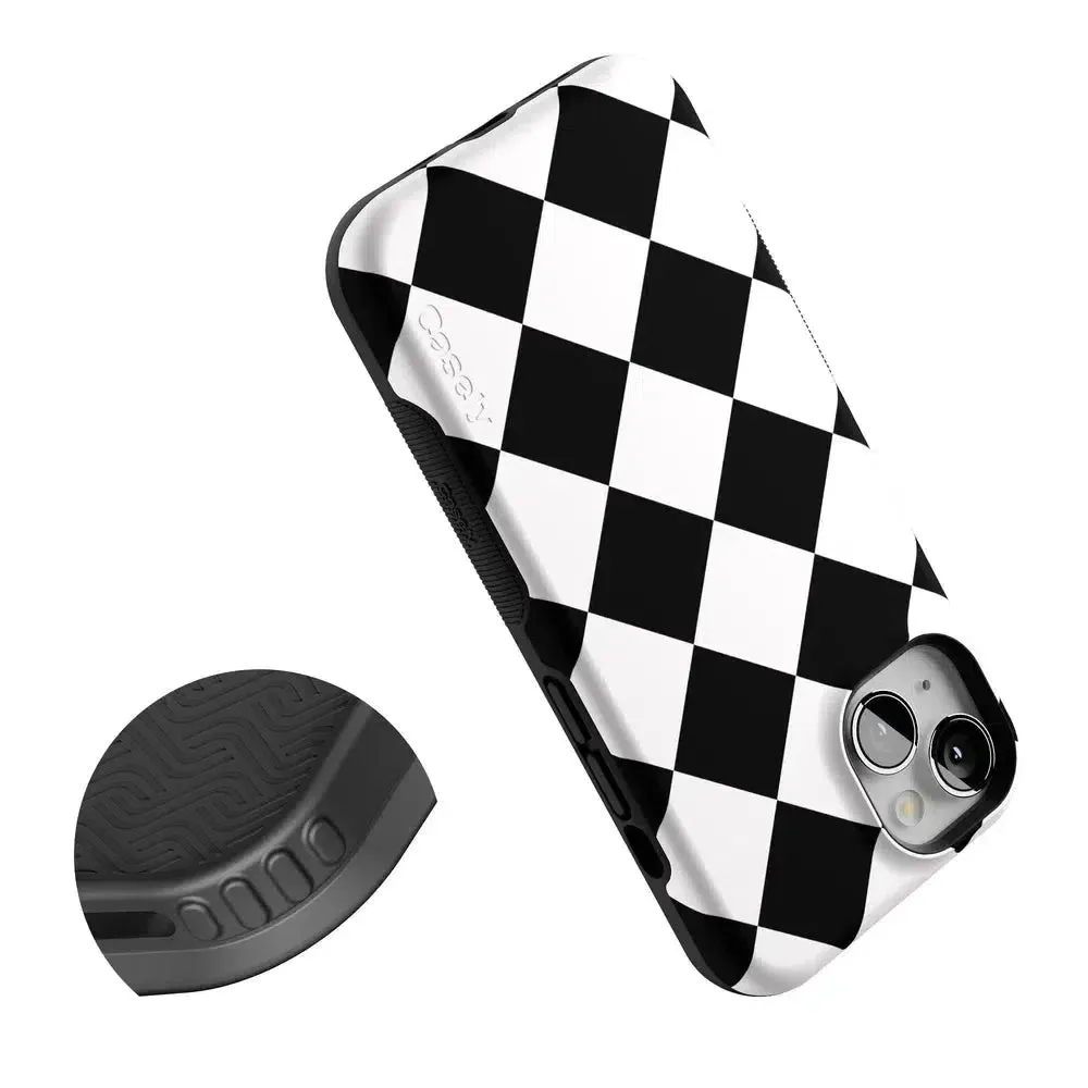 Premium Quality Black Checkerboard | High Contrast Design Case  Almost Sold Out!