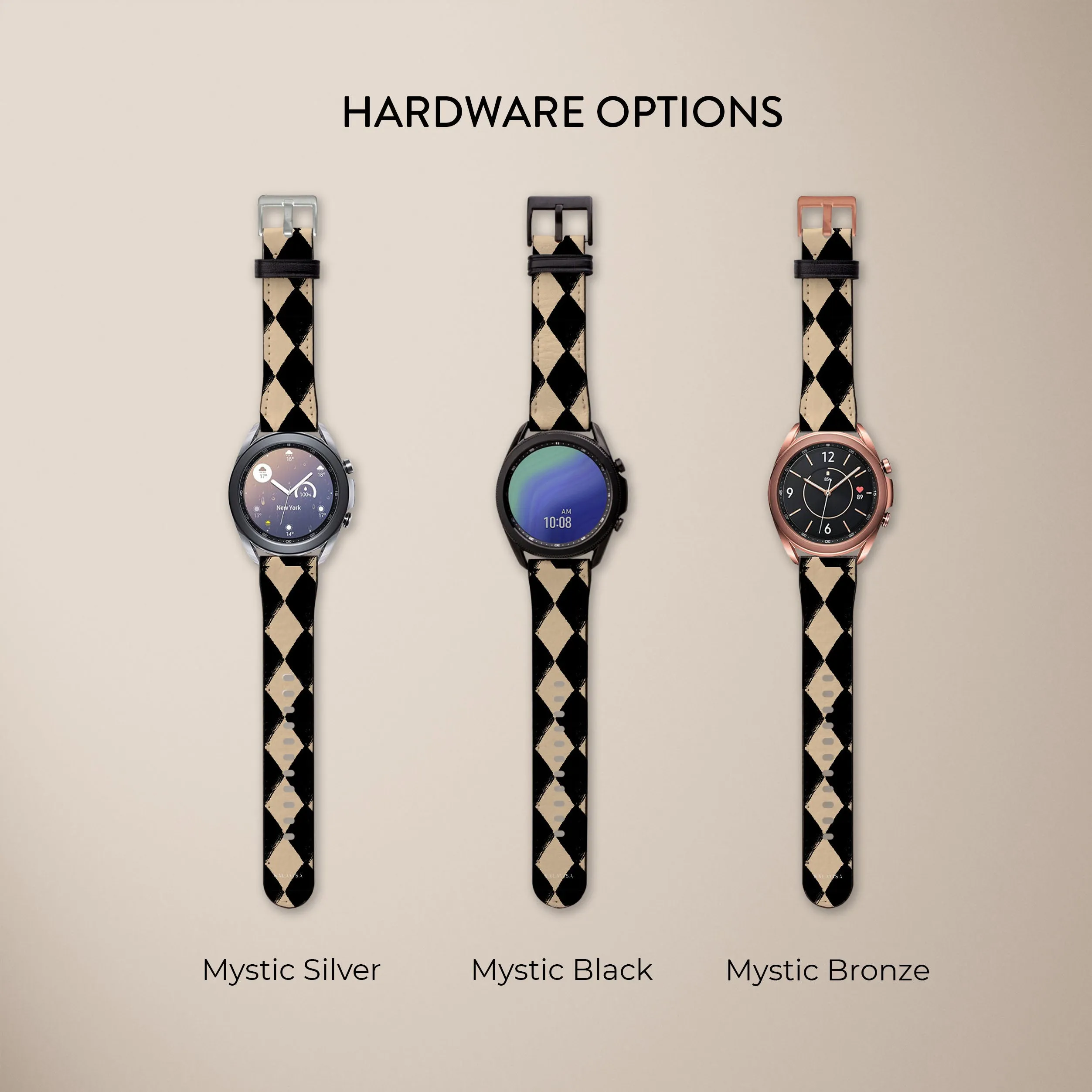 Premium Quality Diamond Chess Galaxy Watch Band  Going Fast!