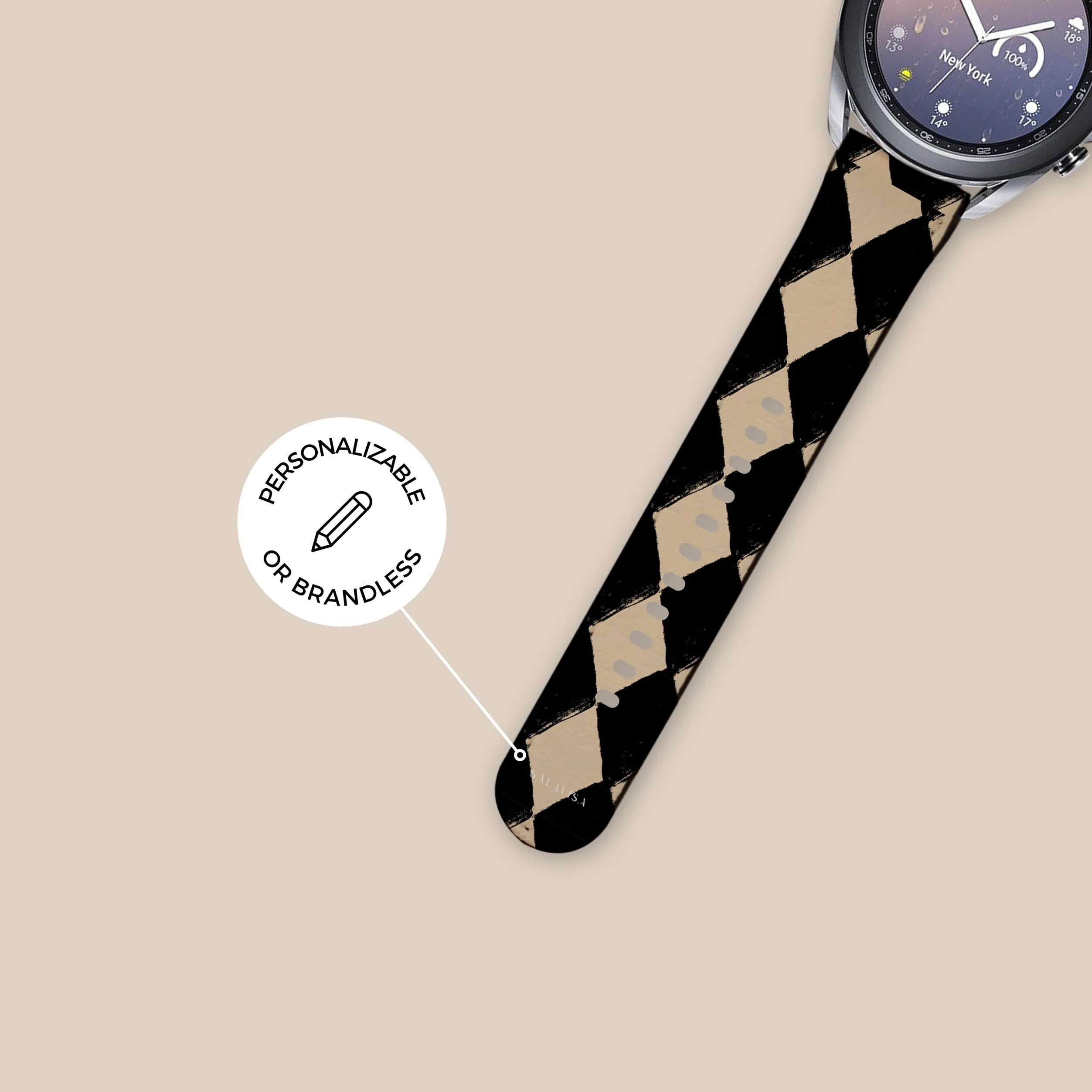 Premium Quality Diamond Chess Galaxy Watch Band  Going Fast!
