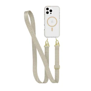 Premium Quality EvoCrystal - Apple iPhone 16 Pro Max Case with Cross-Body - Gold  Today Only!
