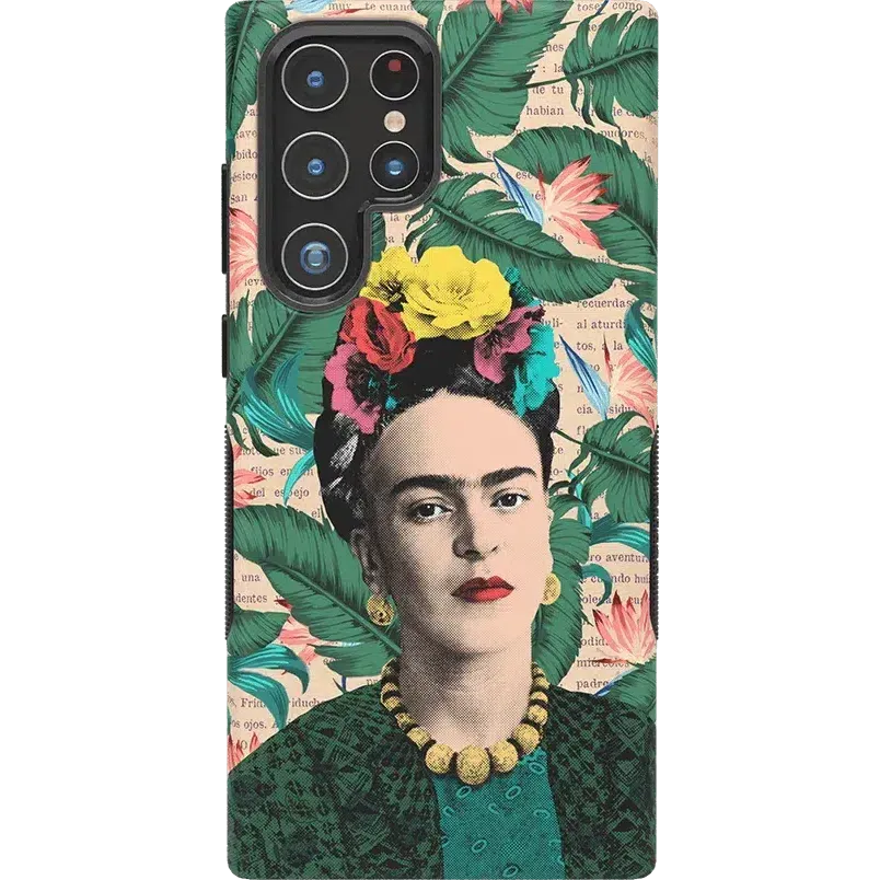 Premium Quality Find Your Muse | Frida Kahlo Portrait Samsung Case  Dont Miss Out!