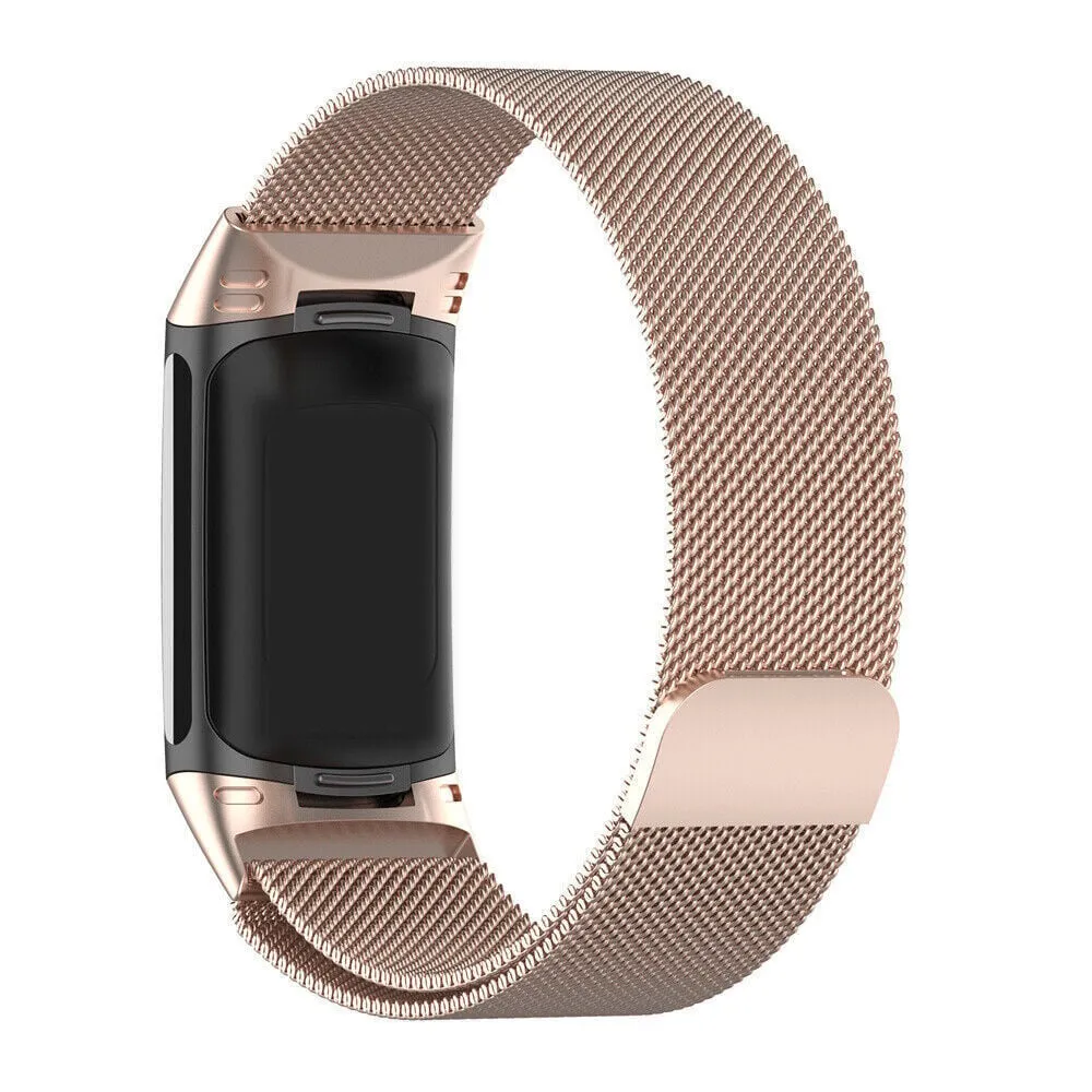 Premium Quality Fitbit Charge 6 Milanese Strap (Champagne)  Limited Release!