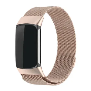 Premium Quality Fitbit Charge 6 Milanese Strap (Champagne)  Limited Release!