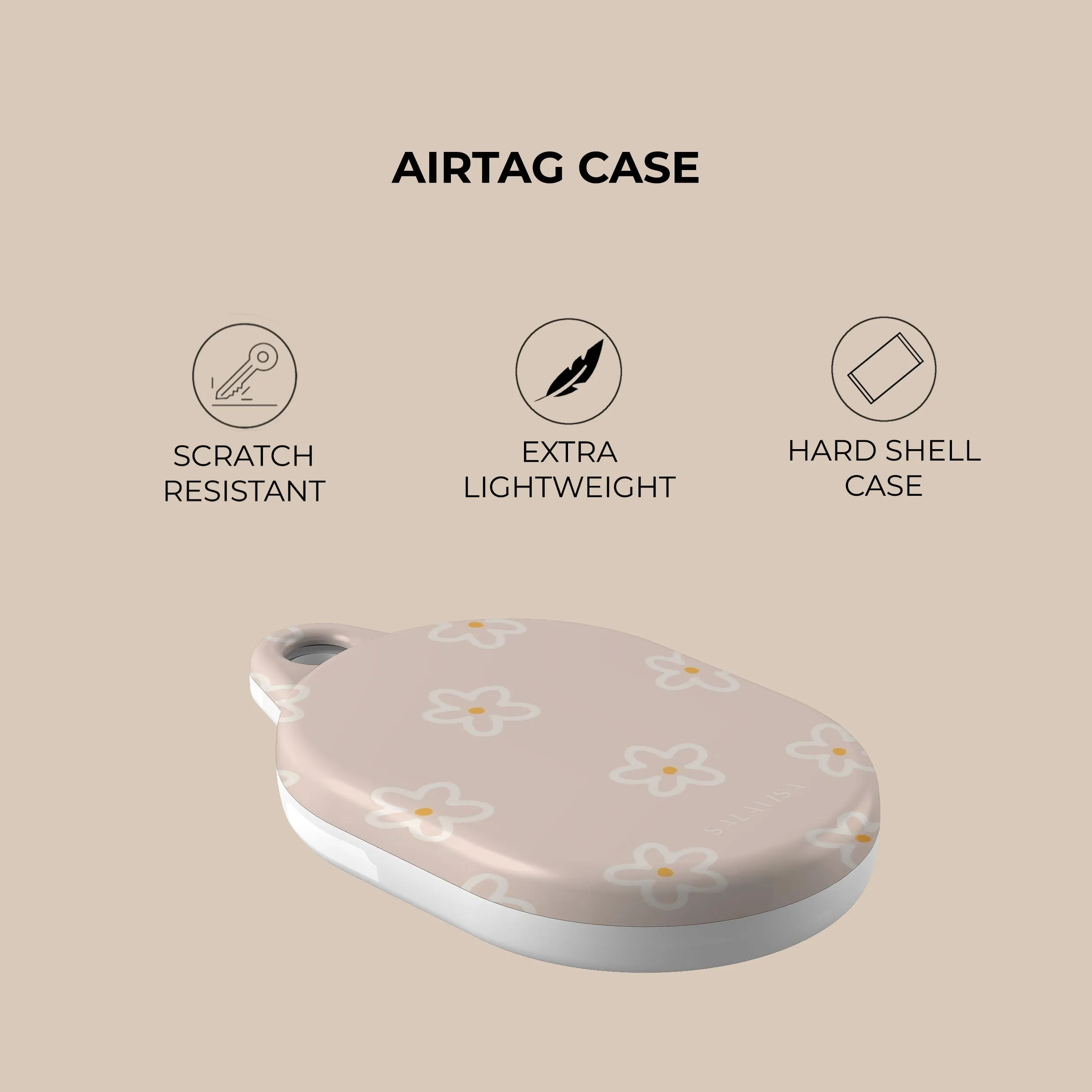 Premium Quality Floral Charm AirTag Holder  Stylish & Comfortable