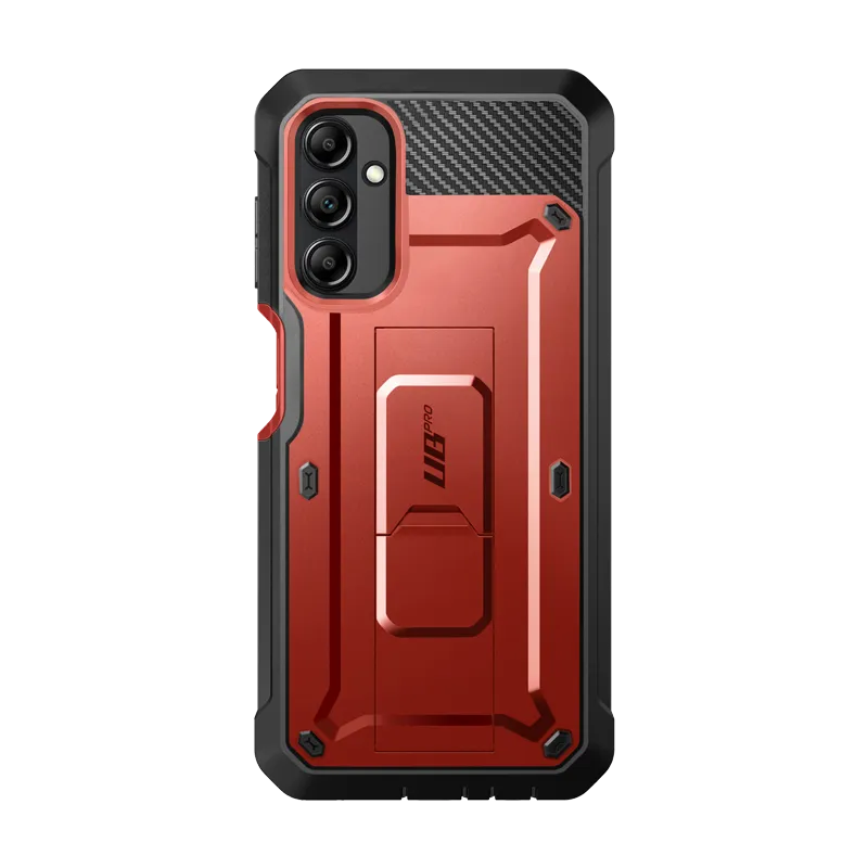 Premium Quality Galaxy A14 Unicorn Beetle Pro Rugged Holster Case-Metallic Red  Today Only!