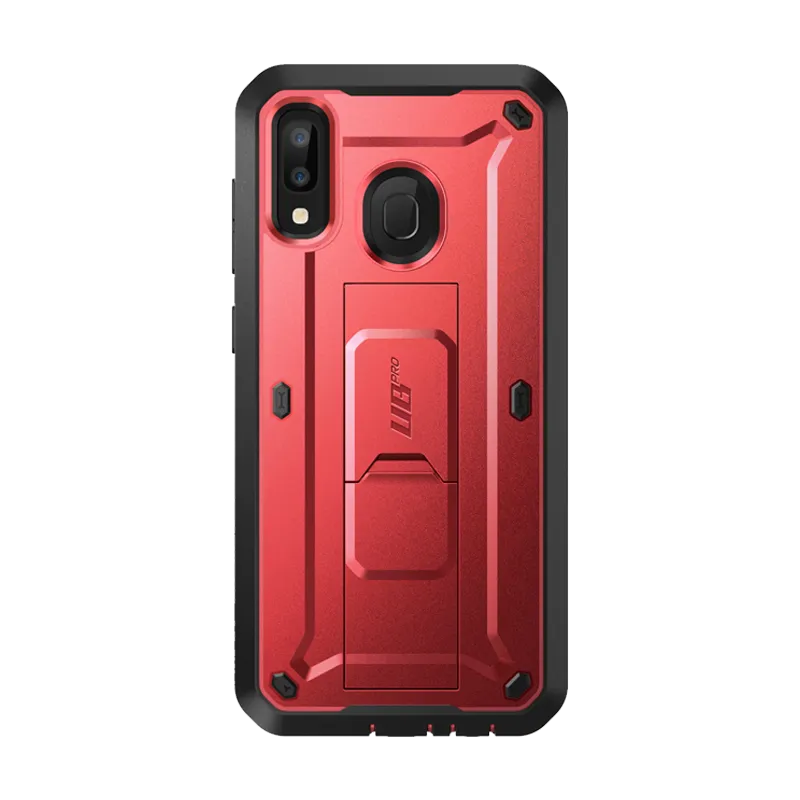 Premium Quality Galaxy A20 / A30 Unicorn Beetle Pro Rugged Holster Case-Metallic Red  Almost Gone!