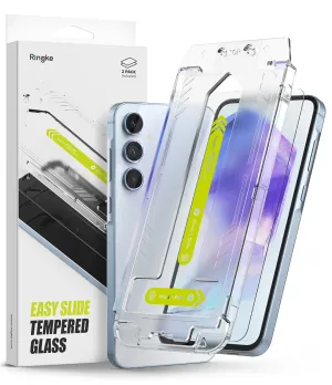 Premium Quality Galaxy A55 Screen Protector | Easy Slide Tempered Glass  Ends Soon!