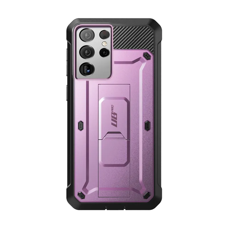 Premium Quality Galaxy S21 Ultra Unicorn Beetle Pro Rugged Case-Metallic Purple  Going Fast!