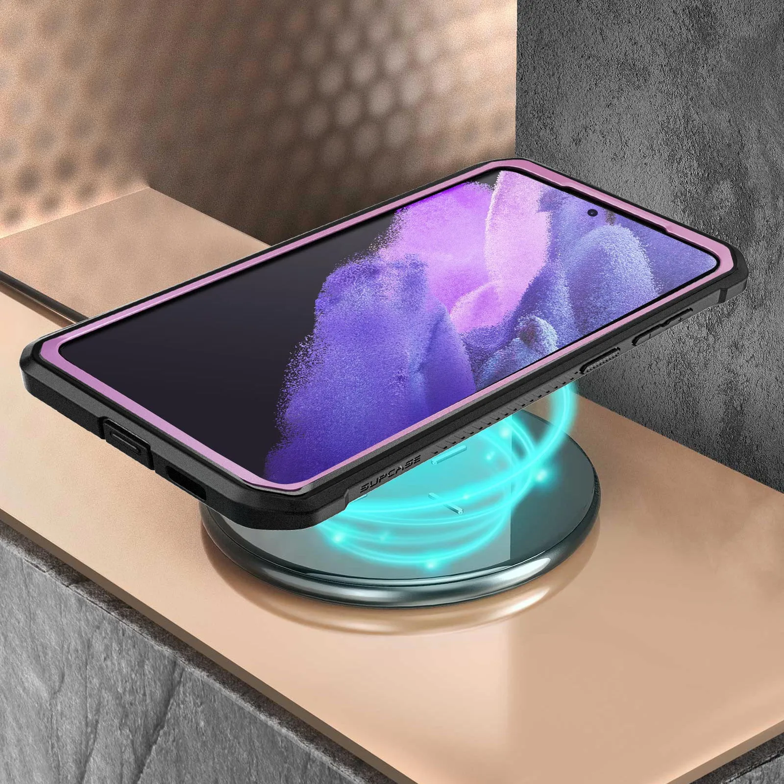 Premium Quality Galaxy S21 Ultra Unicorn Beetle Pro Rugged Case-Metallic Purple  Going Fast!