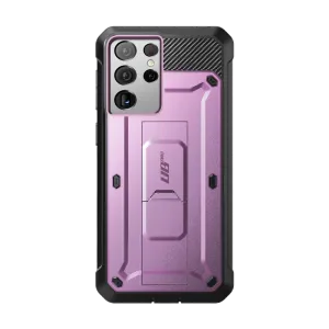 Premium Quality Galaxy S21 Ultra Unicorn Beetle Pro Rugged Case-Metallic Purple  Going Fast!