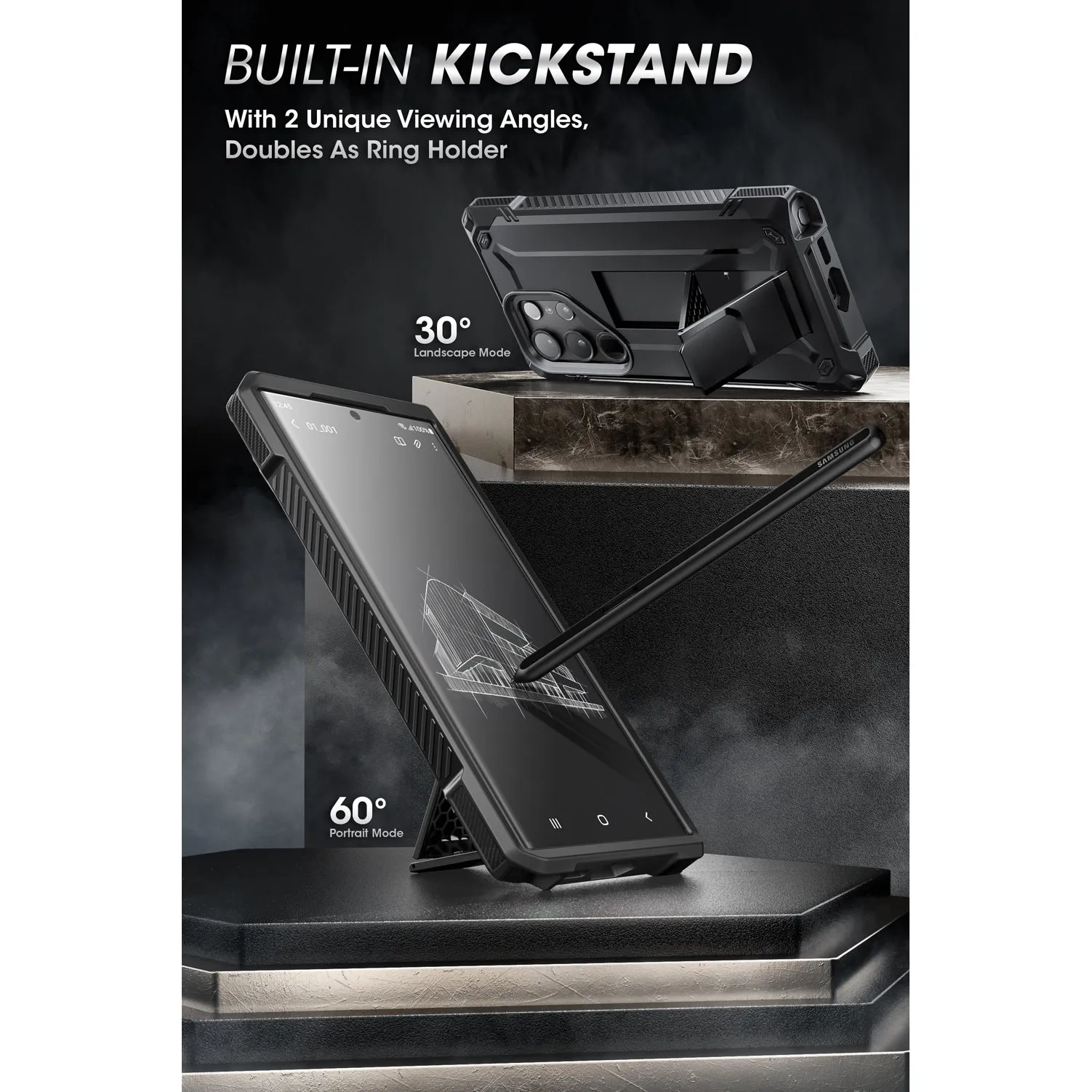 Premium Quality Galaxy S22 Ultra Unicorn Beetle Case-Black  Dont Miss Out!