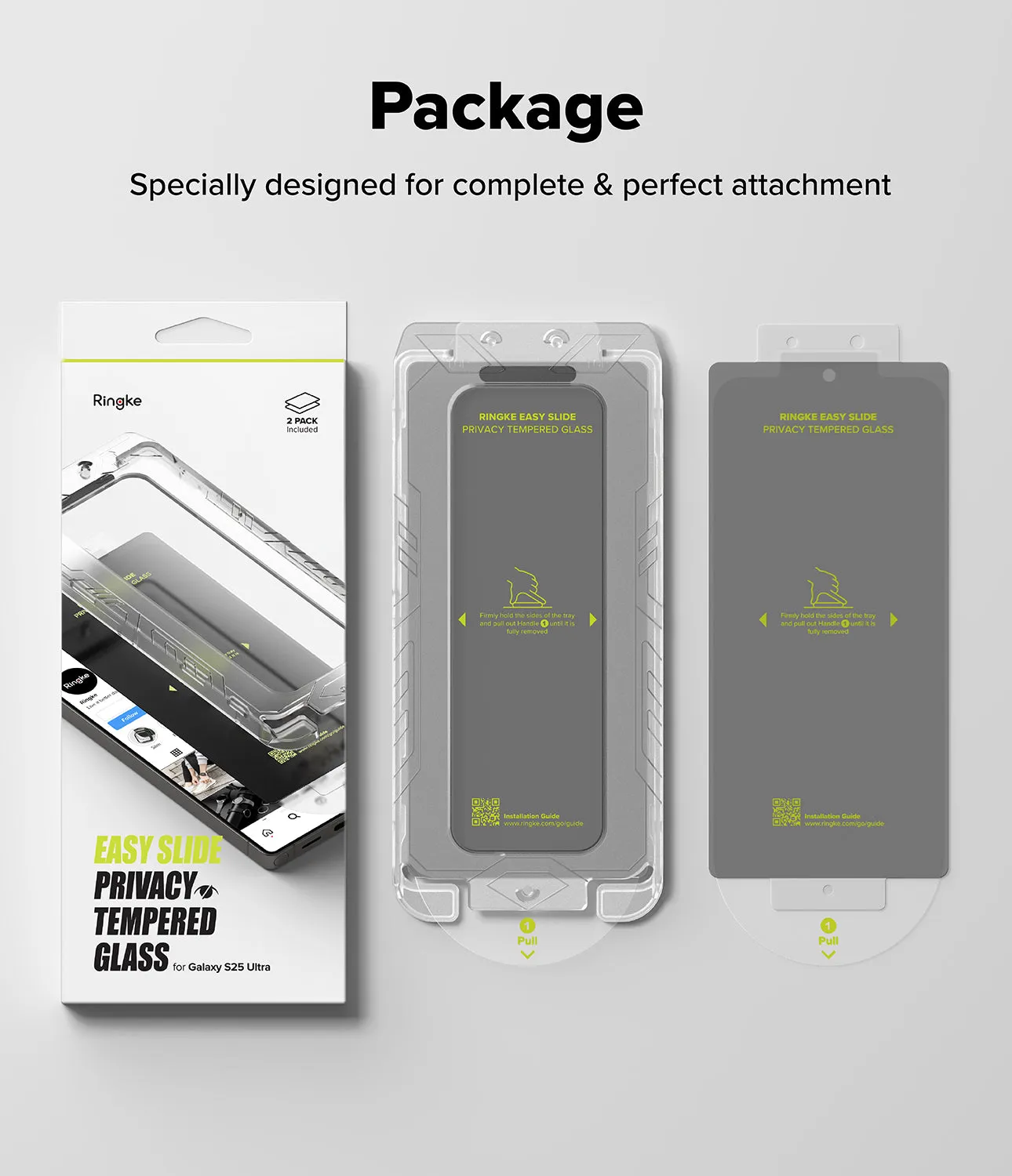 Premium Quality Galaxy S25 Ultra Screen Protector | Easy Slide Privacy Tempered Glass  Ends Soon!