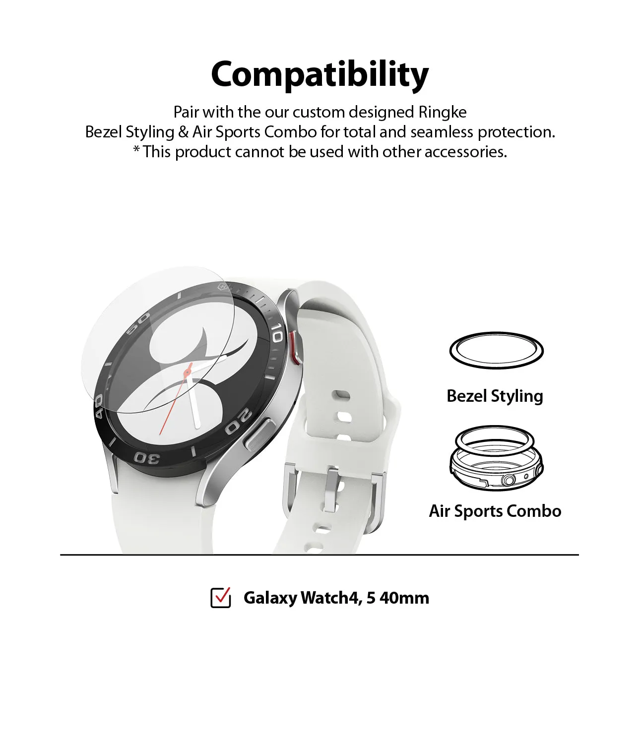 Premium Quality Galaxy Watch 5/4 40mm Screen Protector for Bezel Styling | Glass - R2  Limited Availability!