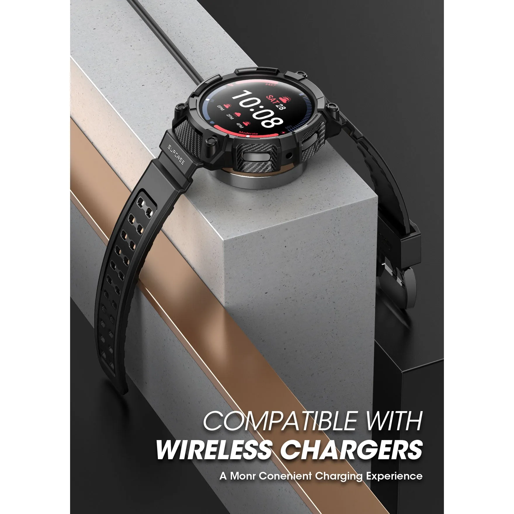 Premium Quality Galaxy Watch5 Pro 45mm Unicorn Beetle PRO Wristband Case-Black  Last Few Pieces!