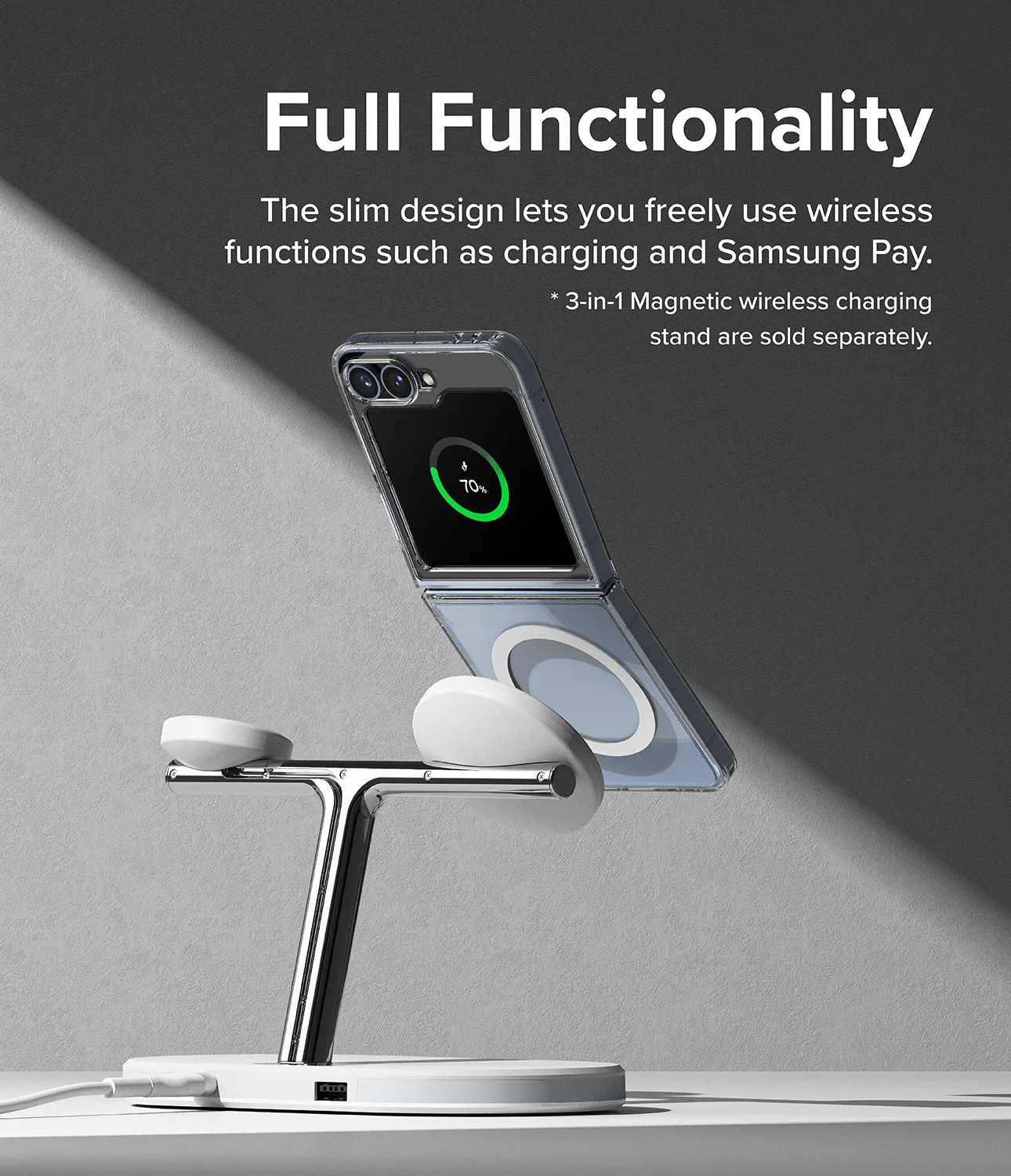 Premium Quality Galaxy Z Flip 6 Case | Fusion Magnetic - Clear  Stylish & Comfortable