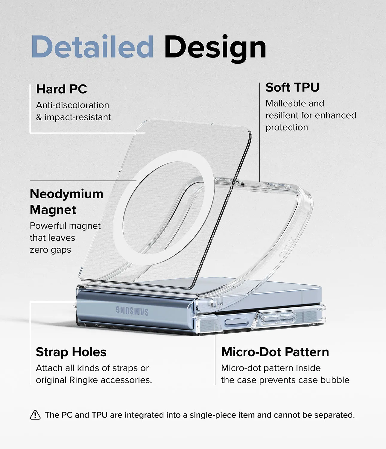 Premium Quality Galaxy Z Flip 6 Case | Fusion Magnetic - Clear  Stylish & Comfortable