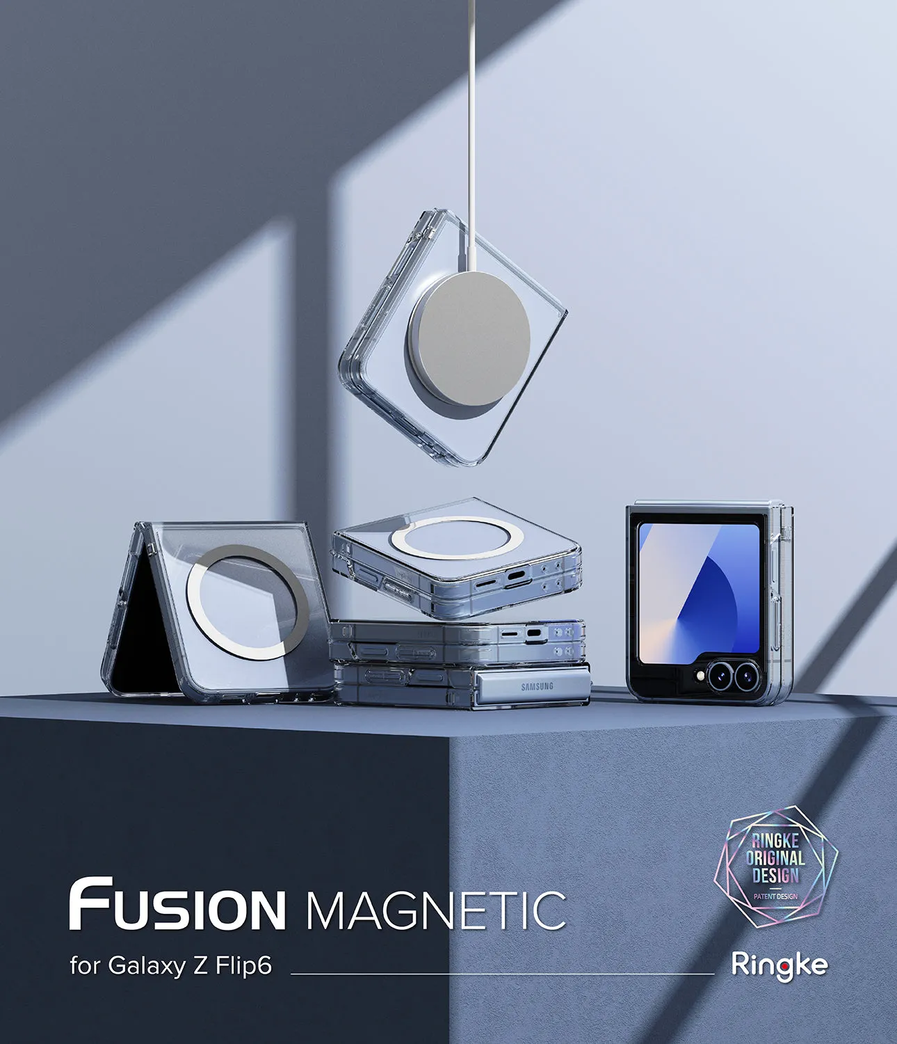 Premium Quality Galaxy Z Flip 6 Case | Fusion Magnetic - Clear  Stylish & Comfortable