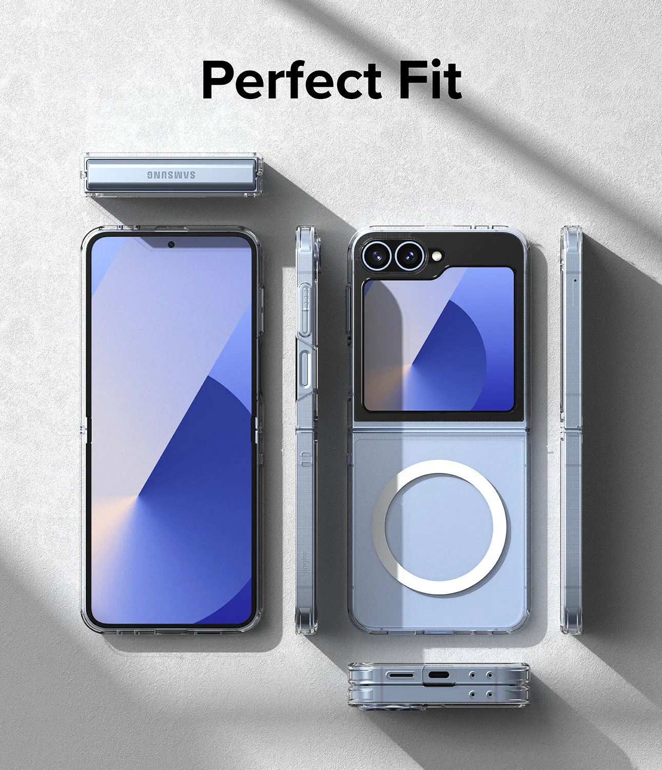 Premium Quality Galaxy Z Flip 6 Case | Fusion Magnetic - Clear  Stylish & Comfortable