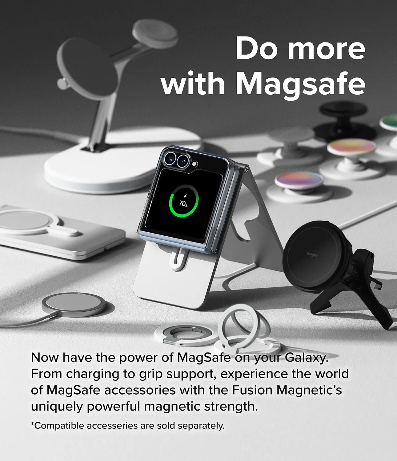 Premium Quality Galaxy Z Flip 6 Case | Fusion Magnetic - Clear  Stylish & Comfortable