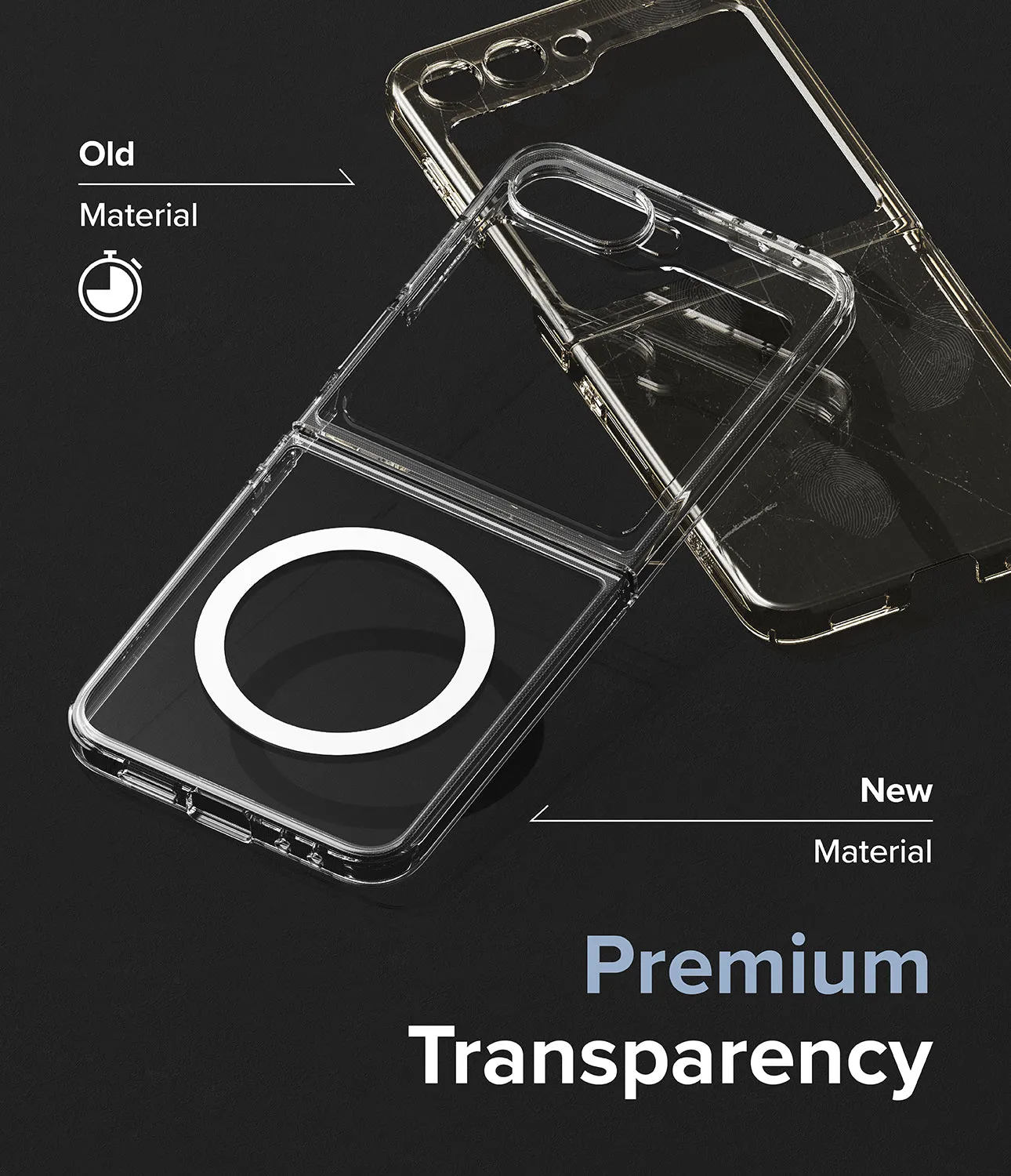 Premium Quality Galaxy Z Flip 6 Case | Fusion Magnetic - Clear  Stylish & Comfortable