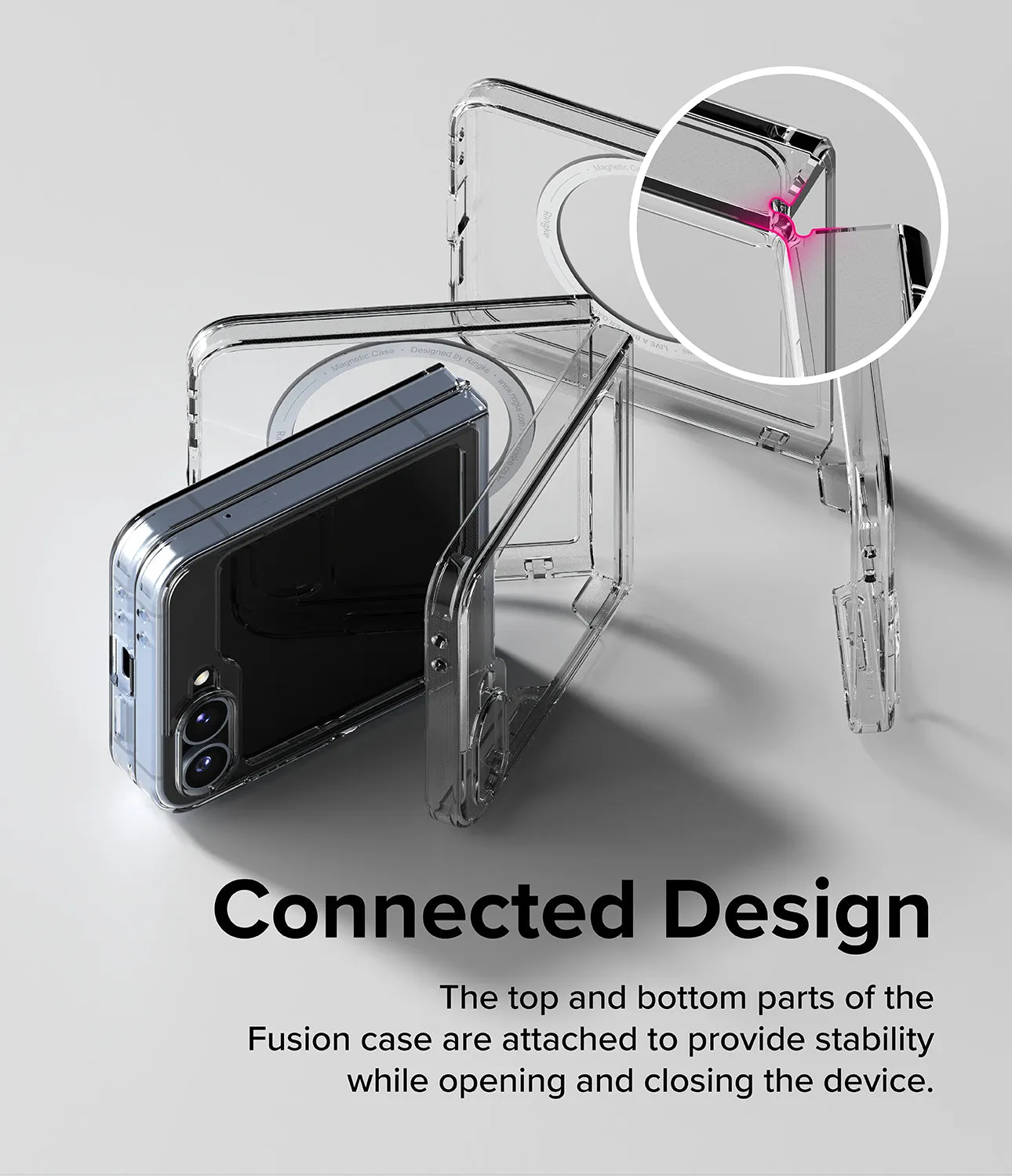 Premium Quality Galaxy Z Flip 6 Case | Fusion Magnetic - Clear  Stylish & Comfortable